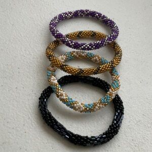 4-Pc Nepal Beaded Bracelet Set